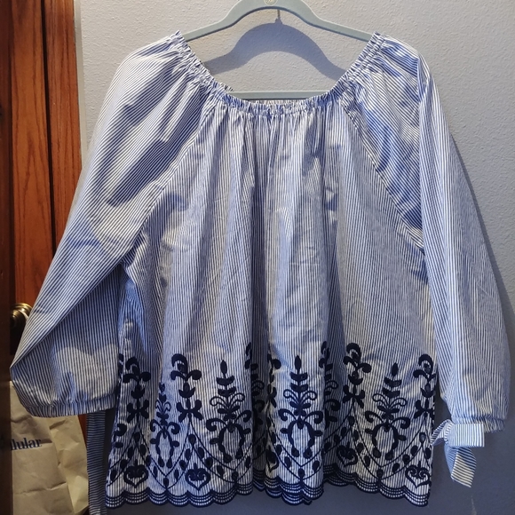 time and tru peasant top